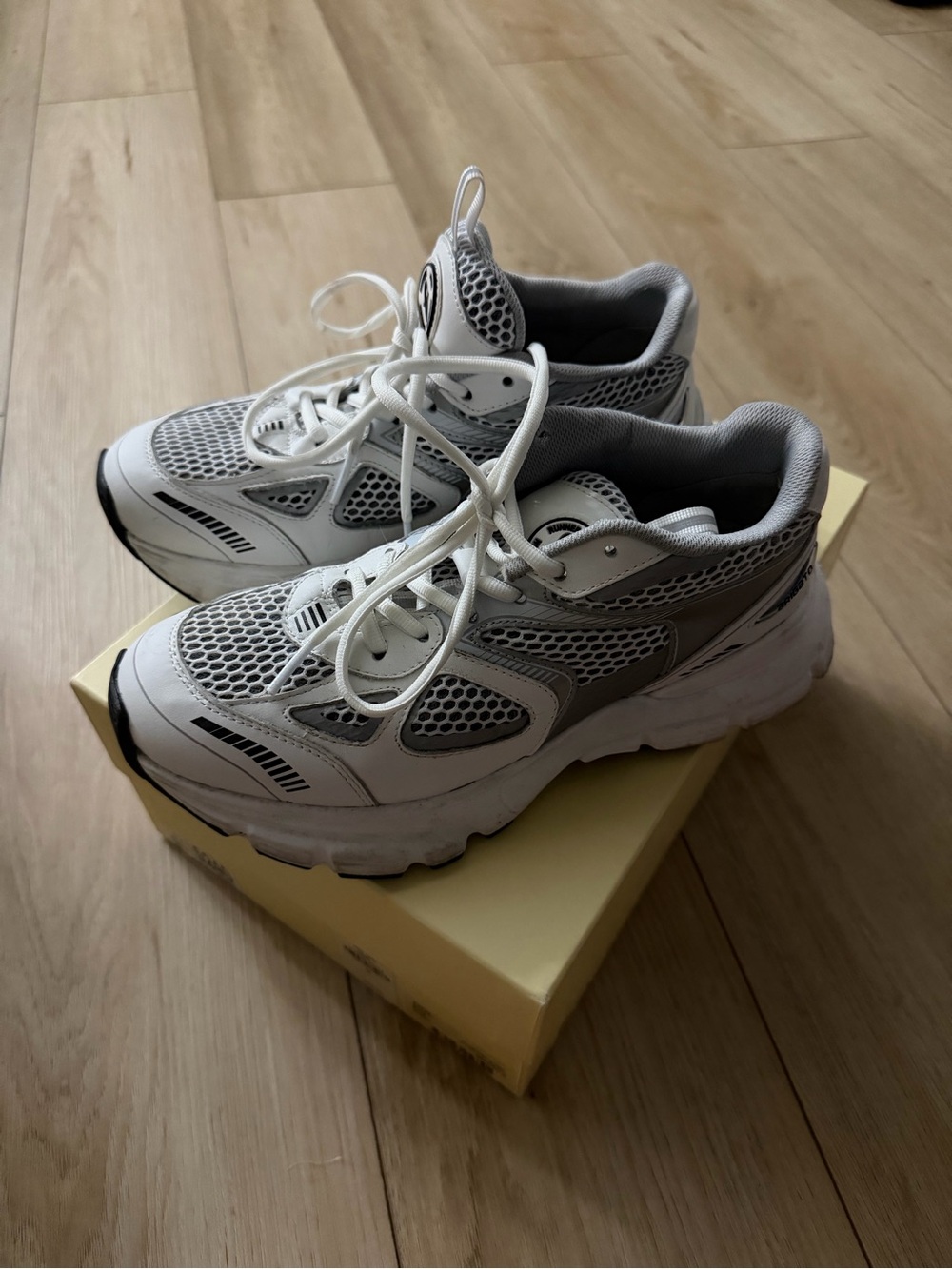 Axel Arigato White and silver metallic Women's Chunky Marathon Sneakers